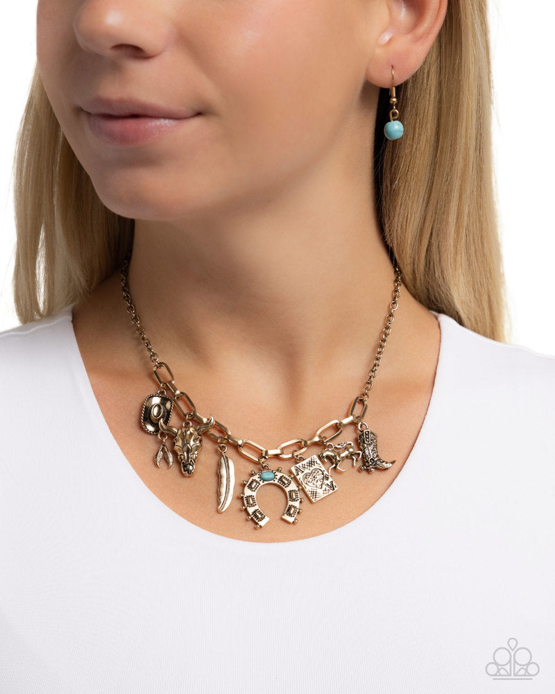 Saloon Girl - Gold | Paparazzi Accessories
