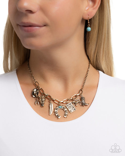 Saloon Girl - Gold | Paparazzi Accessories