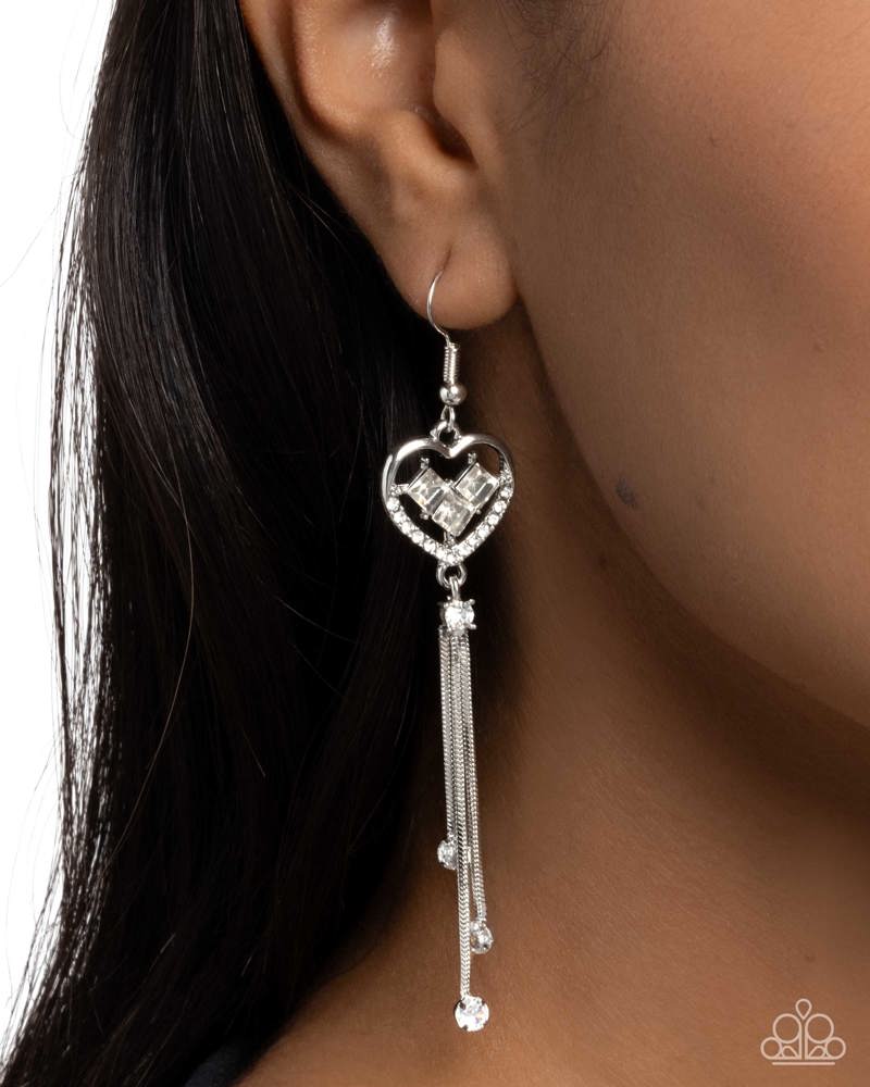 Cascading Character - White | Paparazzi Accessories