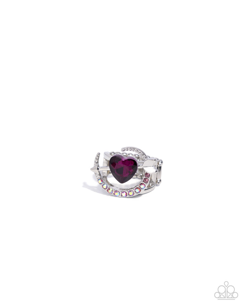 Cupid COUPLE Ring - Pink | Paparazzi Accessories image 2