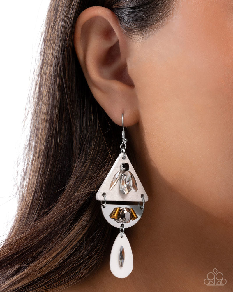 Abstract Articulation - White | Paparazzi Accessories