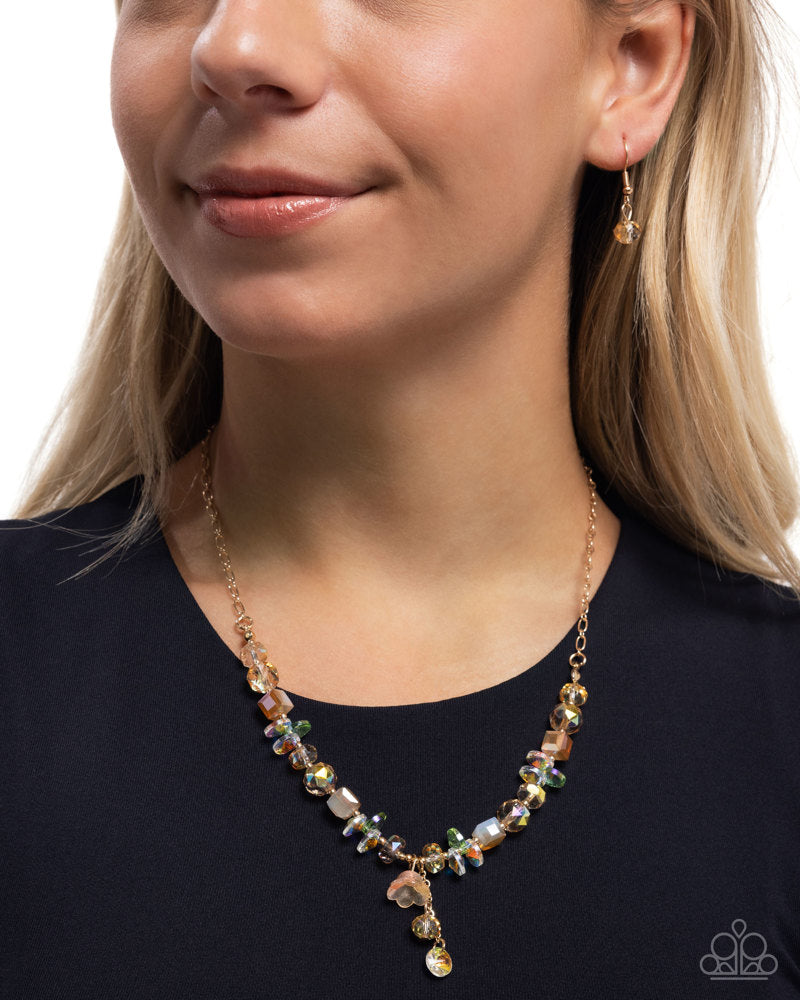 Tasteful Tulip Necklace - Orange image 3