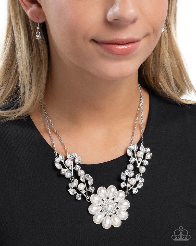 Sprouting Shimmer - White | Paparazzi Accessories