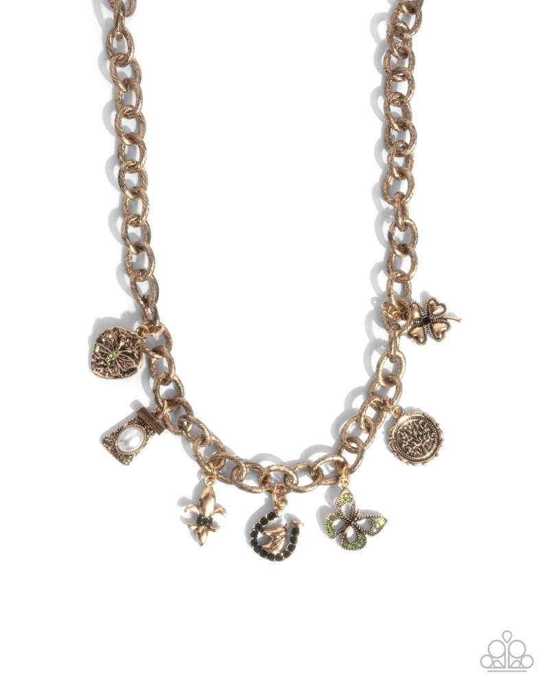 Good Luck To You Necklace - Green | Paparazzi Accessories image 2