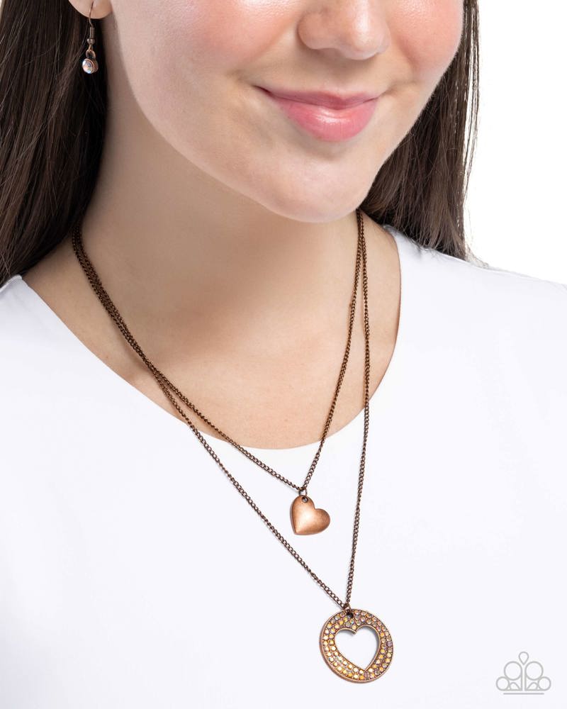 Matchmaker Mural Necklace - Copper | Paparazzi Accessories