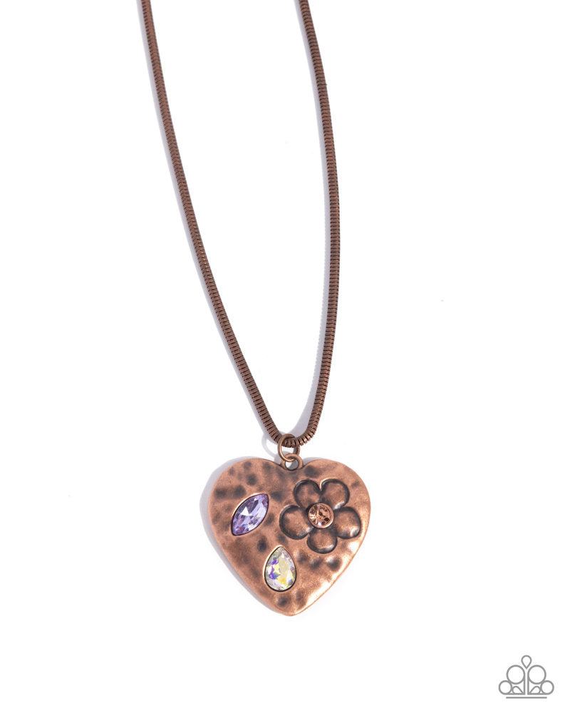 Outgoing Opulence Necklace - Copper | Paparazzi Accessories image 2