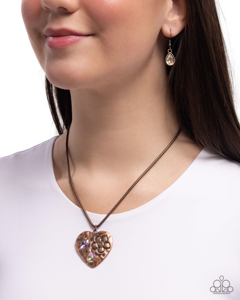 Outgoing Opulence Necklace - Copper | Paparazzi Accessories image 3