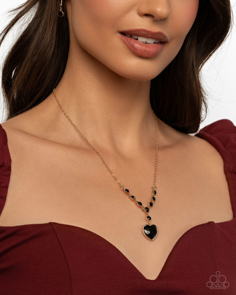 Fresh Fondness Necklace - Black | Paparazzi Accessories