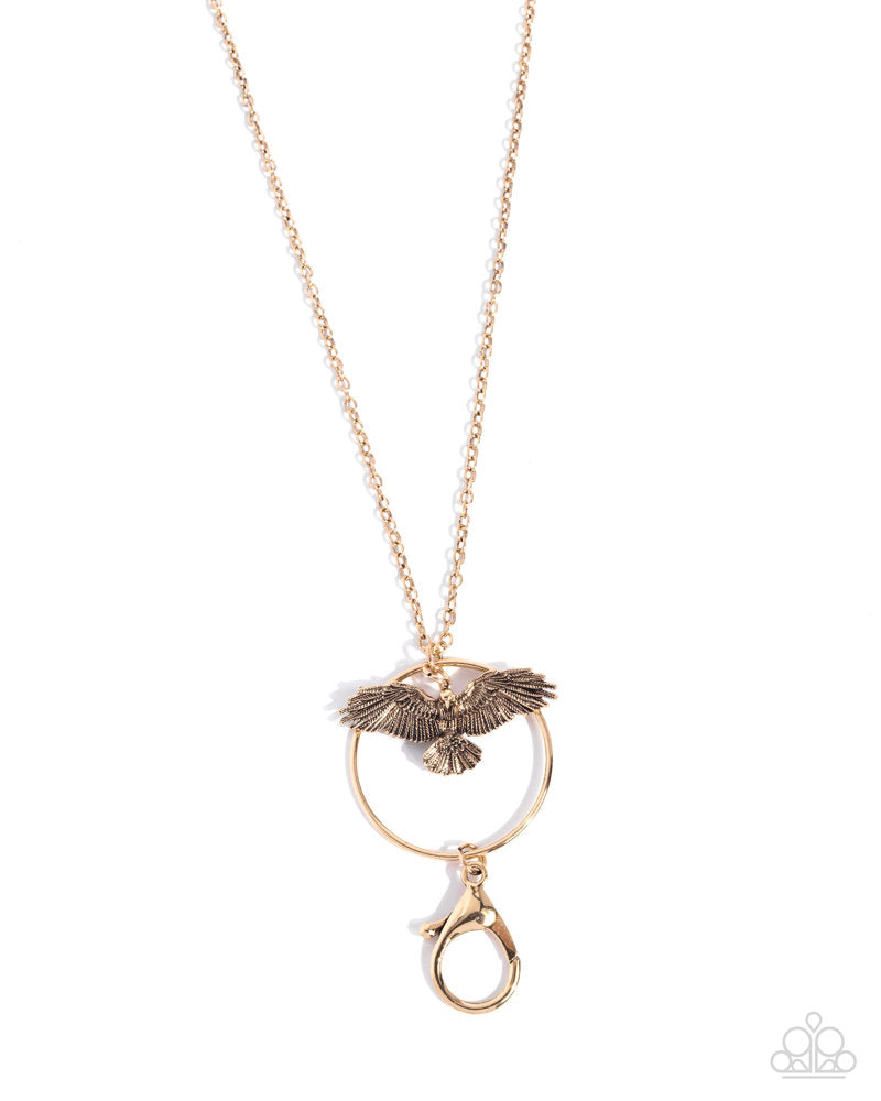 Exemplary Eagle Necklace - Gold image 2