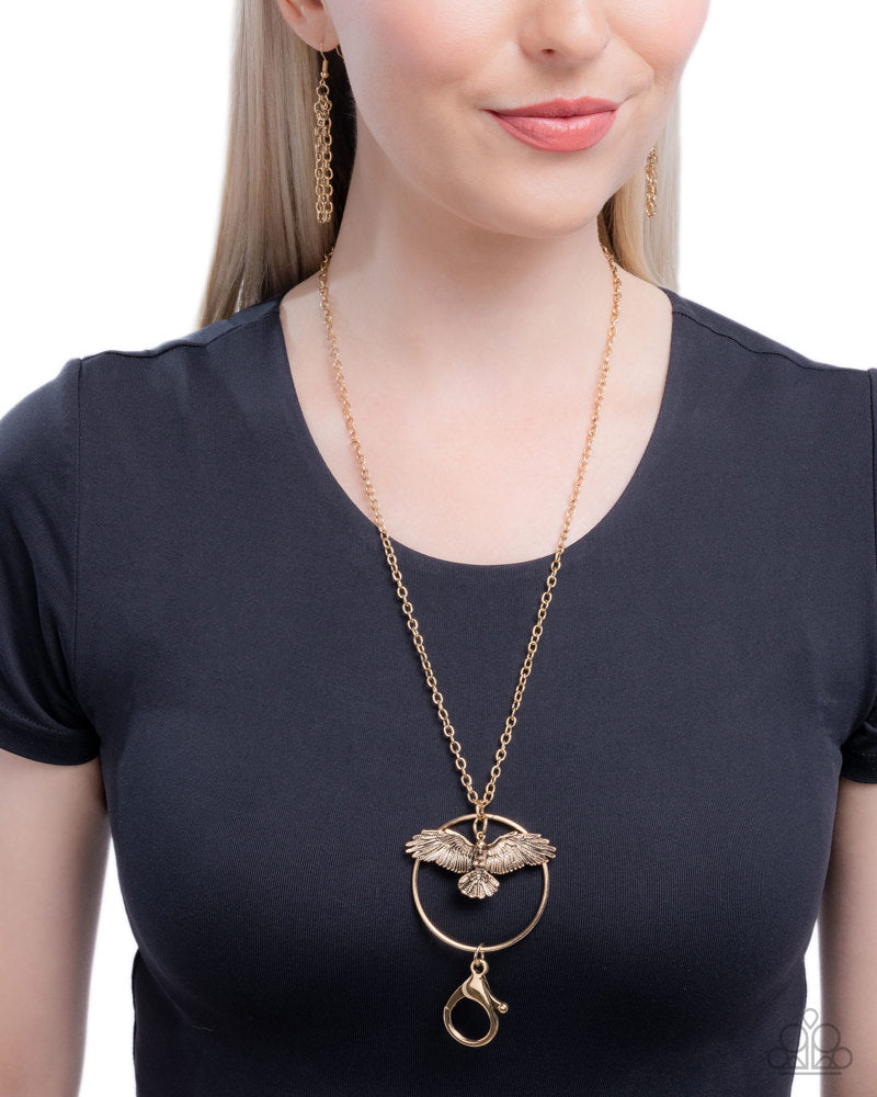 Exemplary Eagle Necklace - Gold image 3