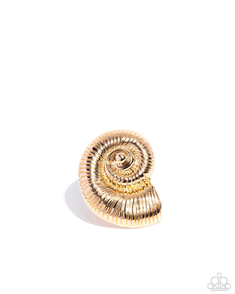 Shipwrecked Shell - Gold | Paparazzi Accessories