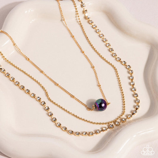 Symmetrical Shimmer - Purple | Paparazzi Accessories