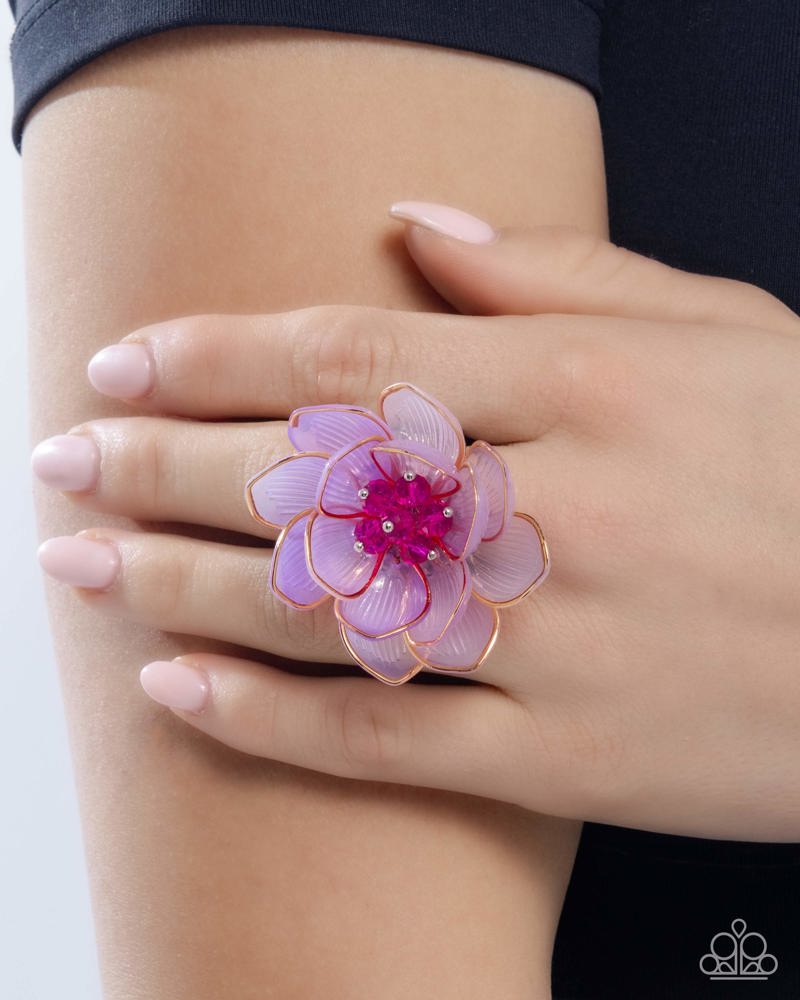 Blatant Bloom Ring - Purple image 3