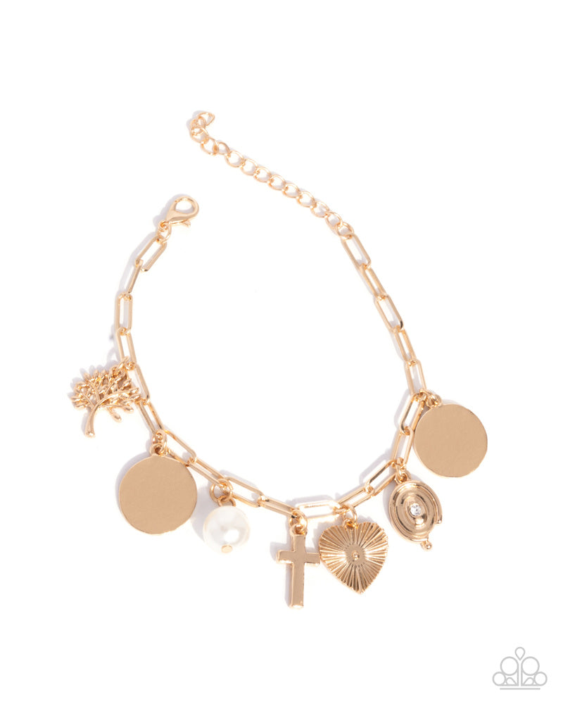 Charm Commitment - Gold | Paparazzi Accessories