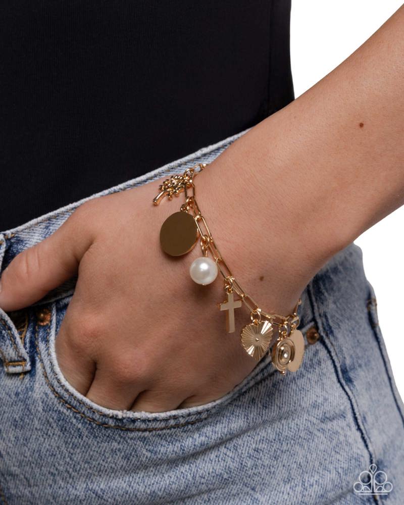 Charm Commitment - Gold | Paparazzi Accessories