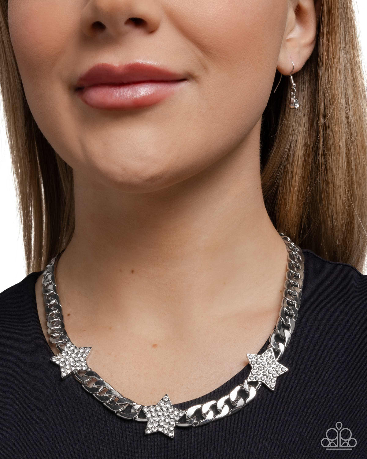 Uncle Sam Stars - White | Paparazzi Accessories