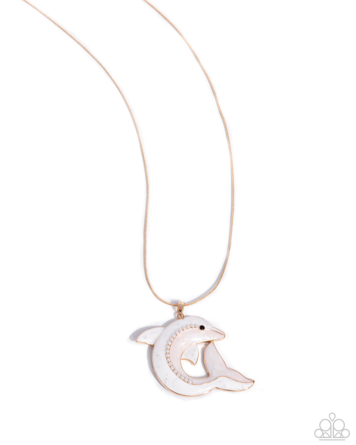 Dolphin Dive Necklace - Gold image 2