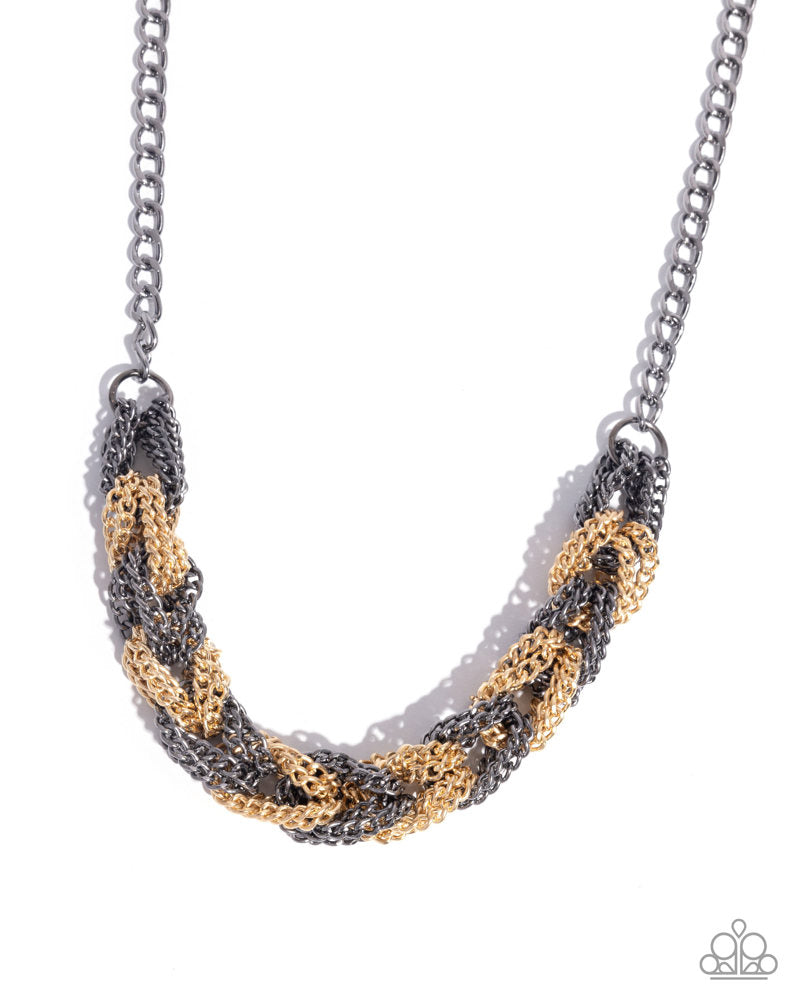 Braided Breakthrough - Black | Paparazzi Accessories