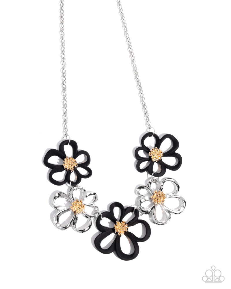 Beau Bouquet Necklace - Black | Paparazzi Accessories image 2