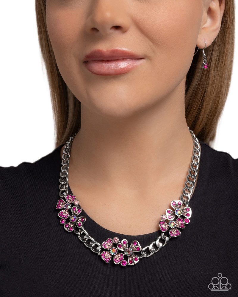 Fairy Florals Necklace - Pink image 3