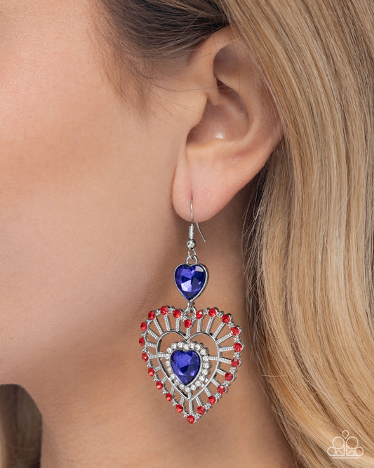 Patriotic Pattern Earrings - Multi