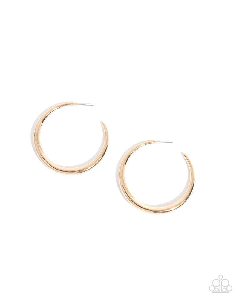 Sleek Selvage Earrings - Gold image 2