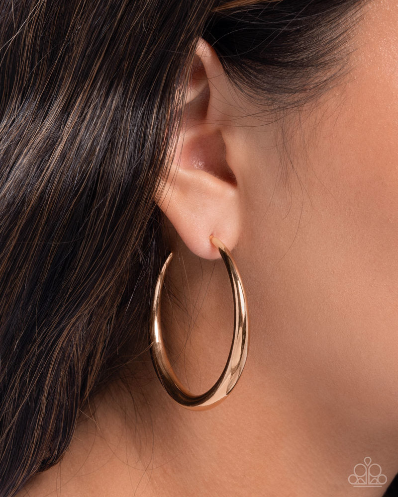 Sleek Selvage Earrings - Gold