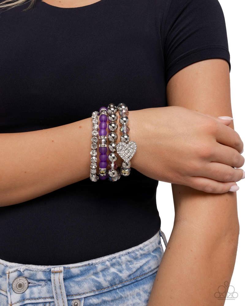 Poetically Plush Bracelet - Purple image 3