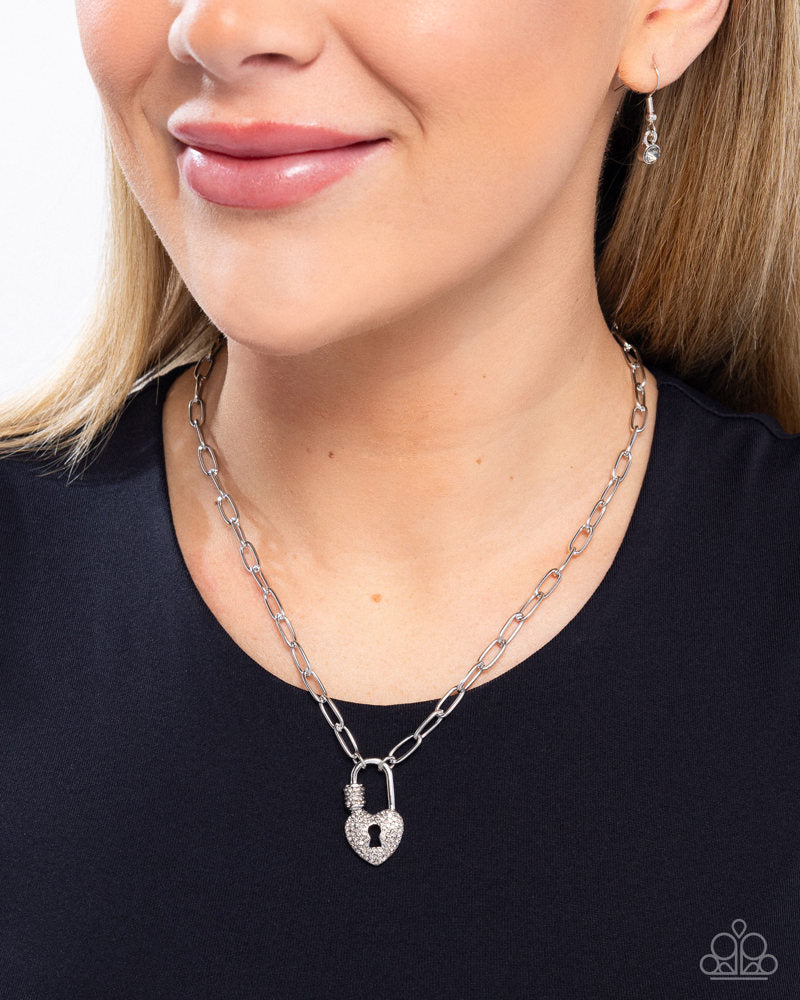 Padlock Potential Necklace - Silver image 3