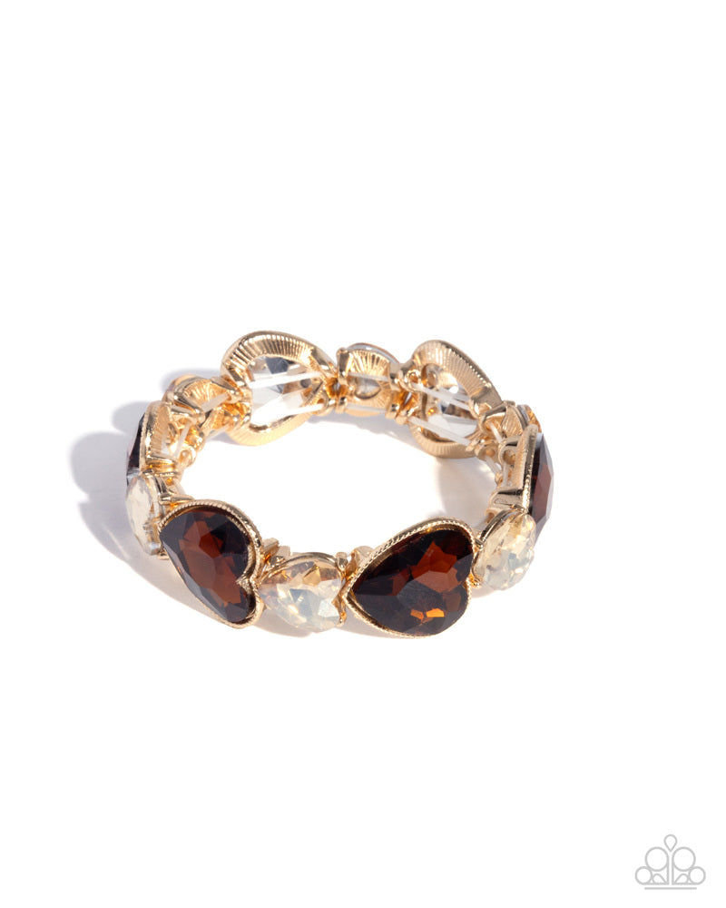 Heart Habit Bracelet - Brown image 2