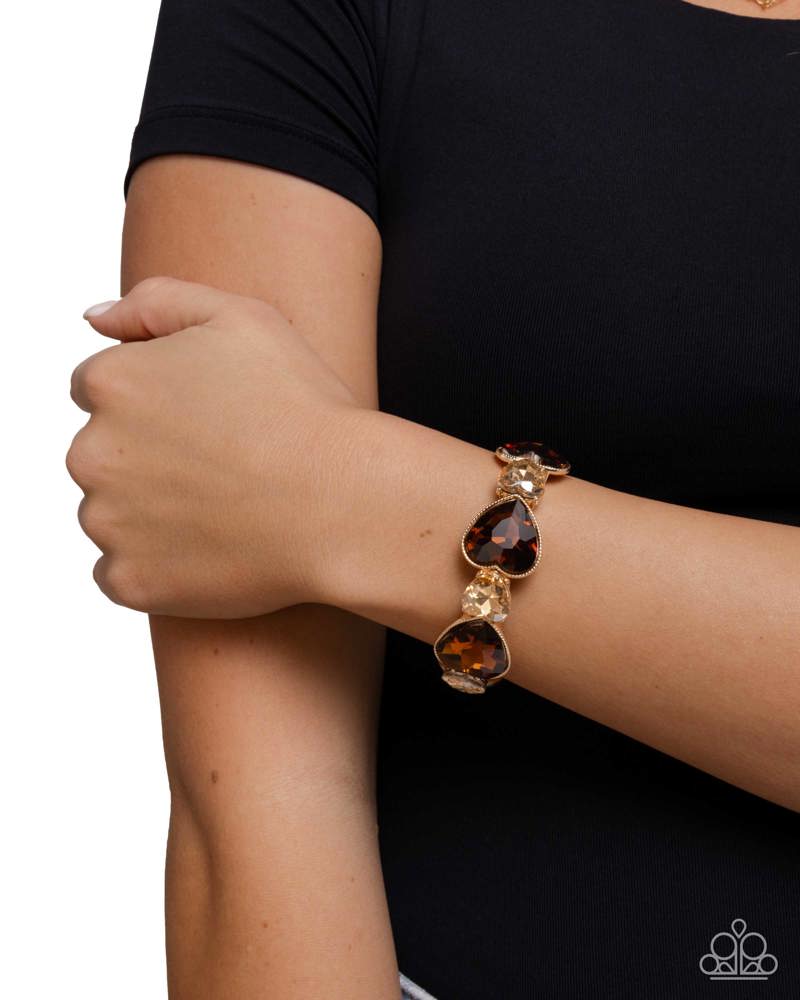 Heart Habit Bracelet - Brown