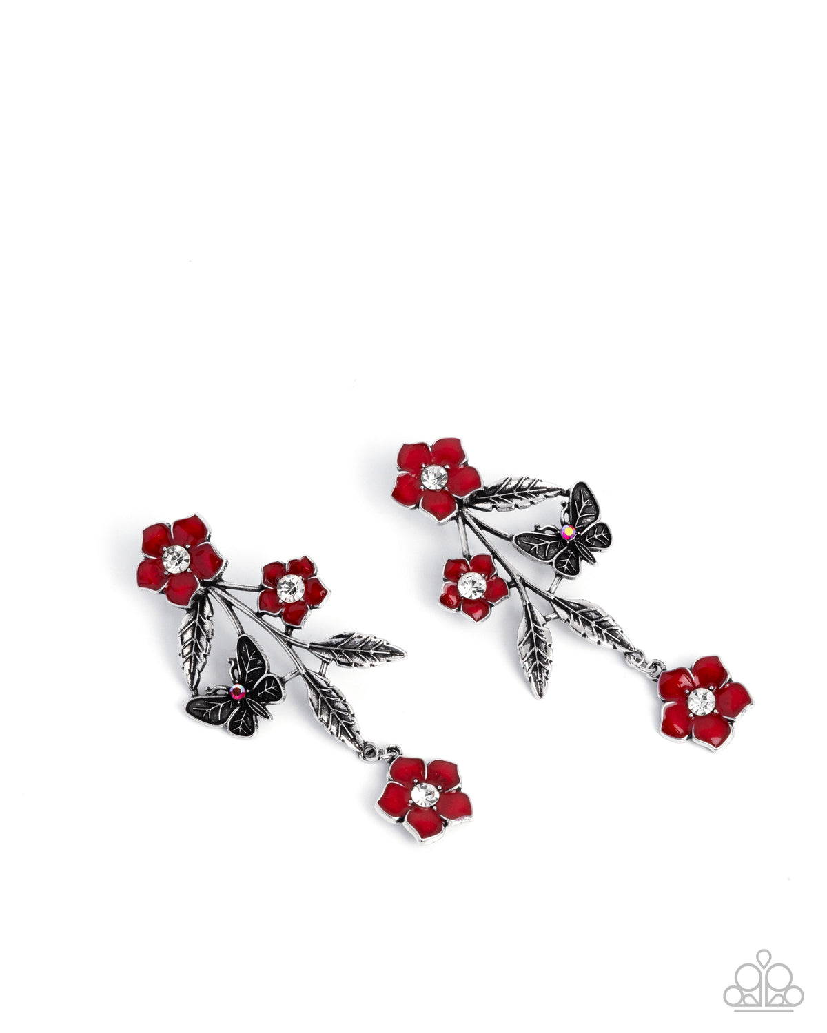 Whimsical Weekend Earrings - Red | Paparazzi Accessories image 2