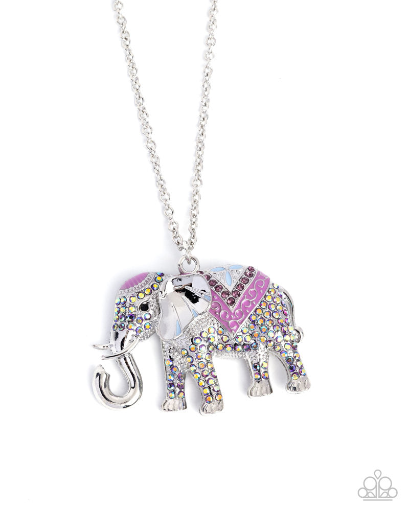 Educated Elephant Necklace - Purple image 2