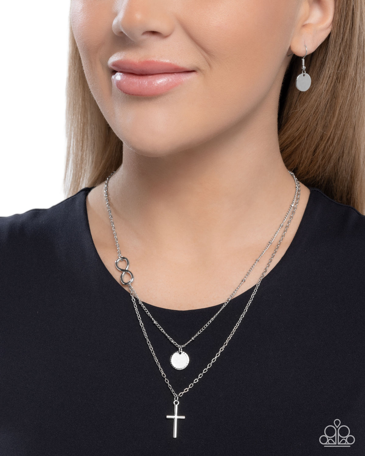 Eternal Embrace Necklace - Silver | Paparazzi Accessories image 3