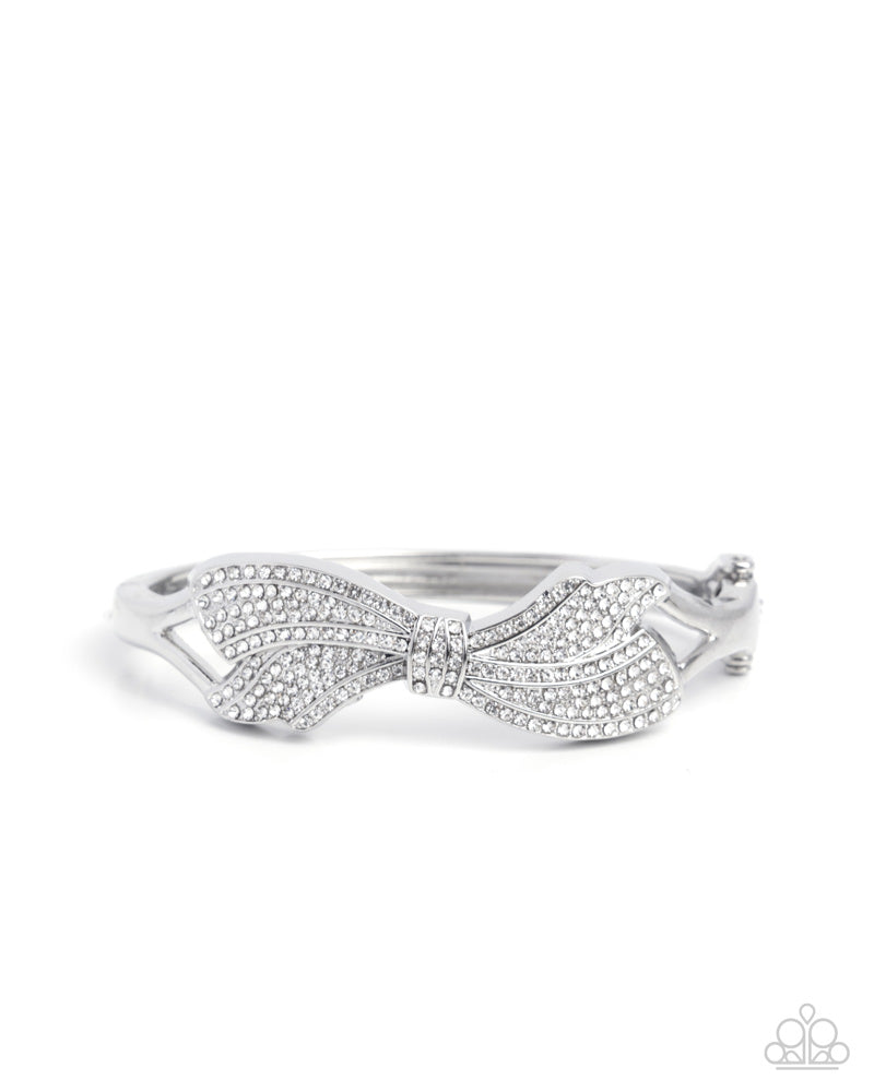 Blissful Bow - White | Paparazzi Accessories