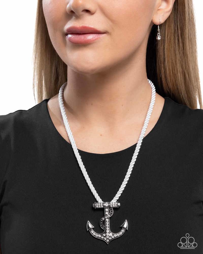 Anchored Allure - White