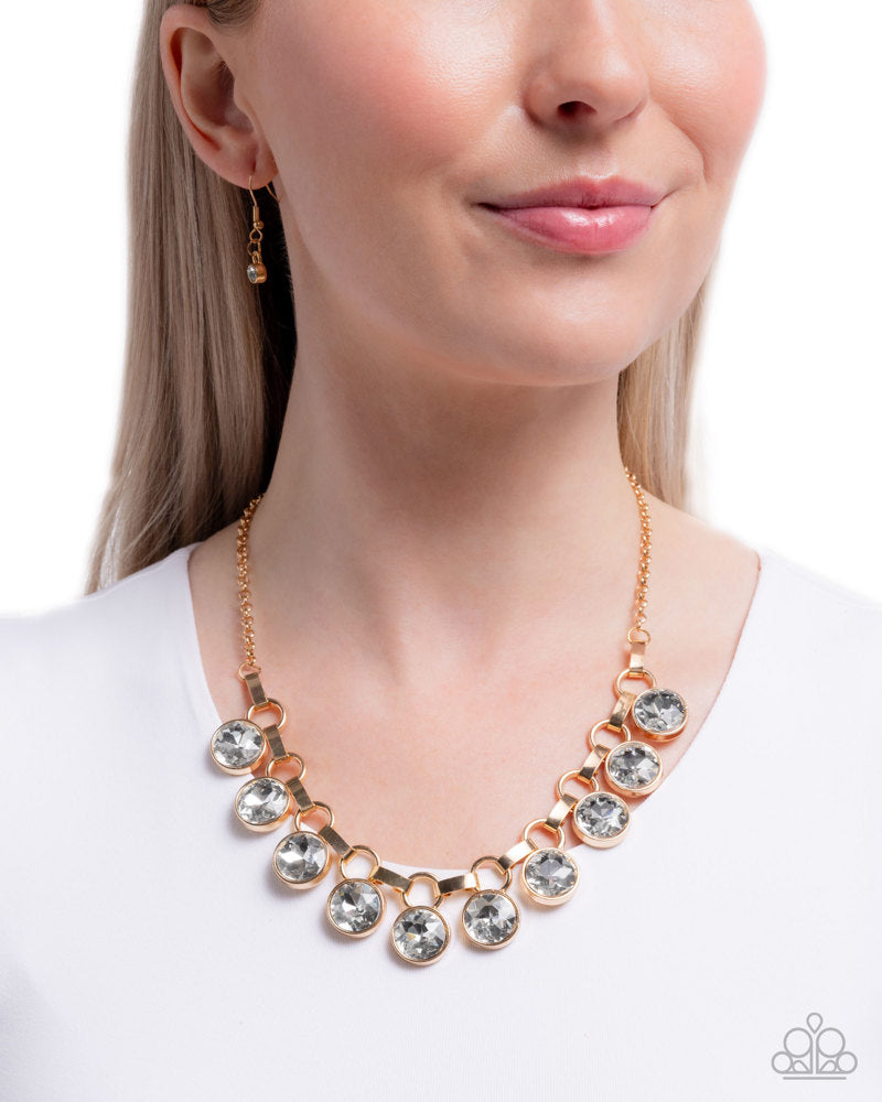 Scintillating Solitaire Necklace - Gold image 3