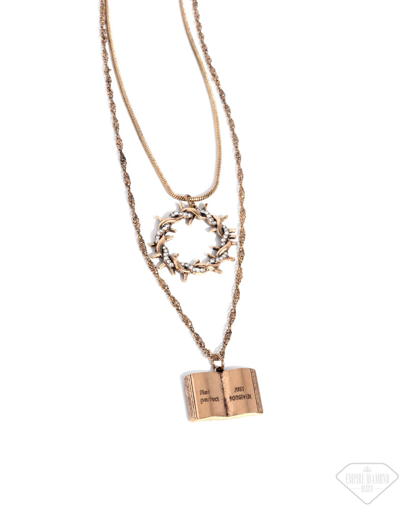 Forgiven in Faith Necklace - Gold image 2