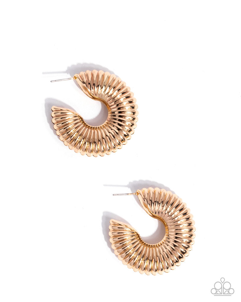 Spontaneous Spirals Earrings - Gold image 2