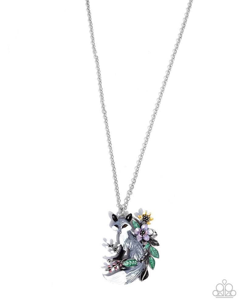 Fox Frame Necklace - Multi | Paparazzi Accessories image 2