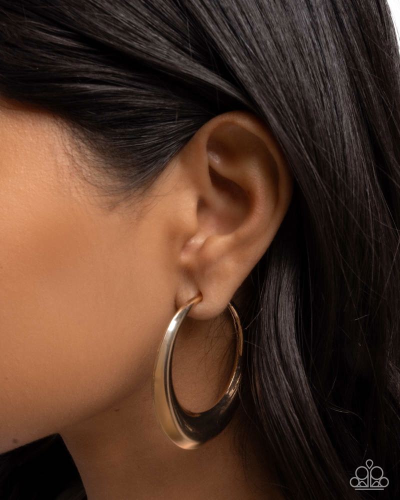 Circular Circumstance Earrings - Gold