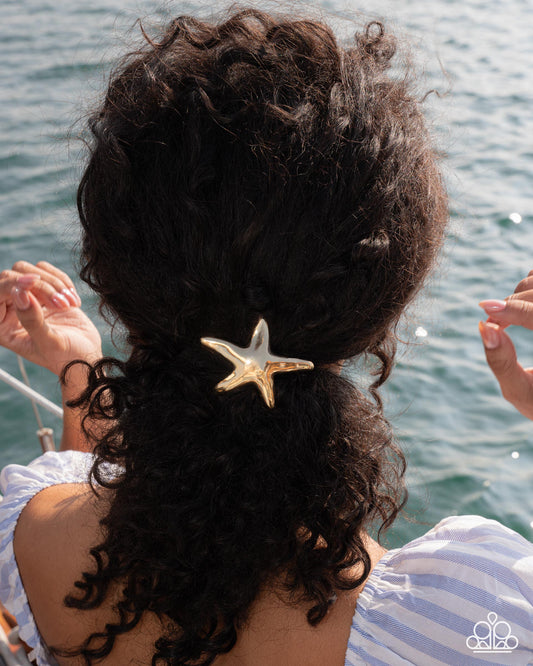 Sleek Starfish - Gold | Paparazzi Accessories