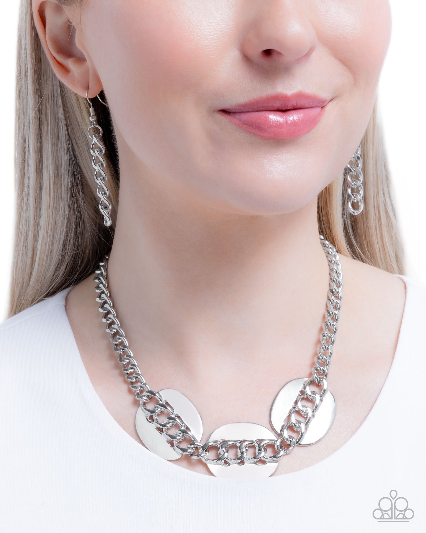 Solid Skillset Necklace - Silver | Paparazzi Accessories image 3