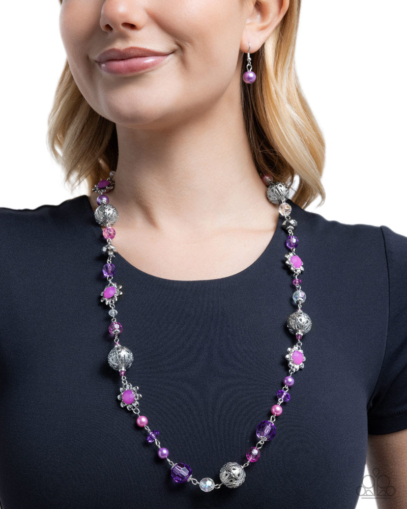 Wishful Whimsy Necklace - Purple image 3