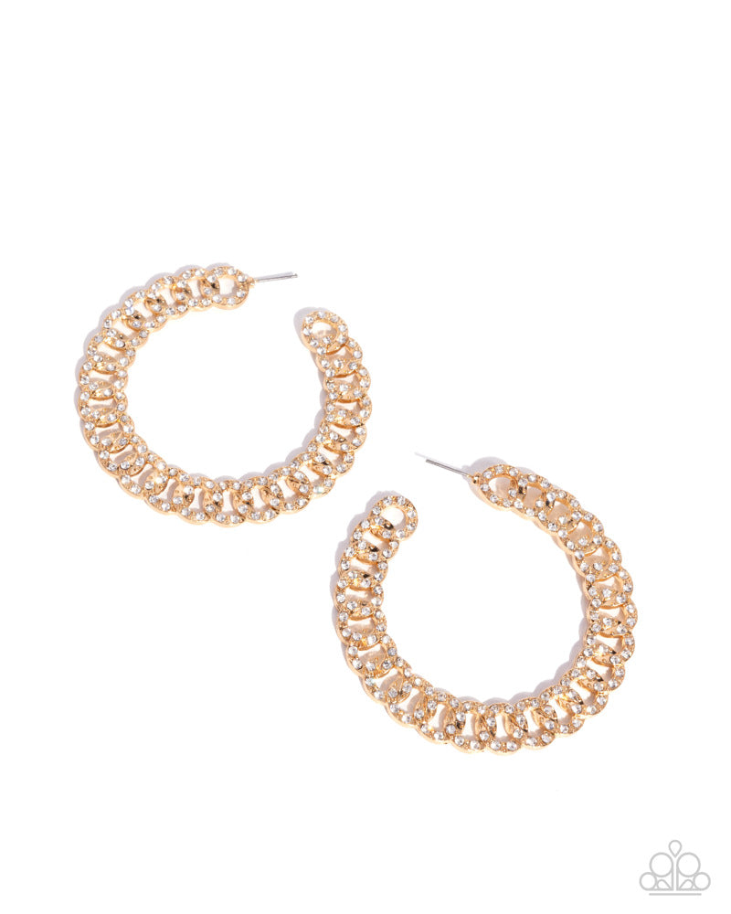 Interlocked Icing Earrings - Gold image 2