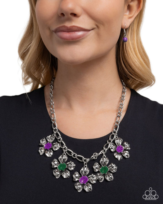 Seed Bead Statement - Purple | Paparazzi Accessories