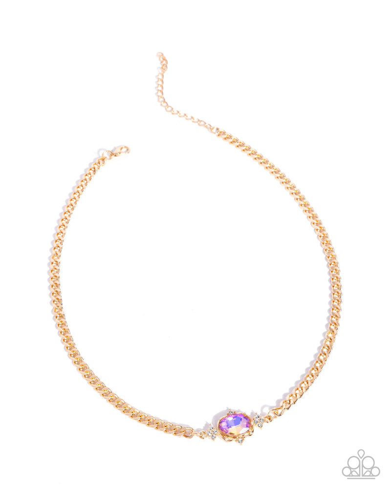 Majestic Memory Necklace - Yellow | Paparazzi Accessories image 2