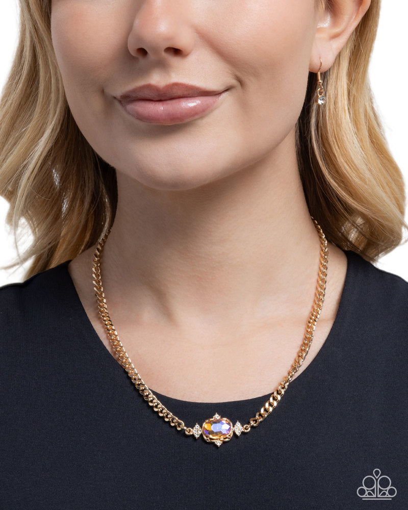 Majestic Memory Necklace - Yellow | Paparazzi Accessories image 3