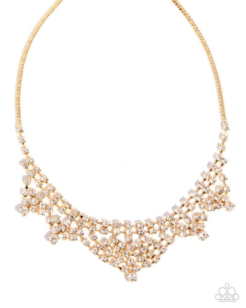 Square Selfie Necklace - Gold image 2