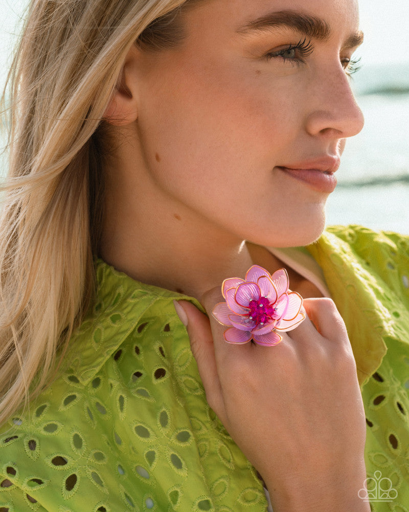 Blatant Bloom Ring - Purple